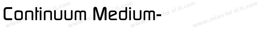 Continuum Medium字体转换